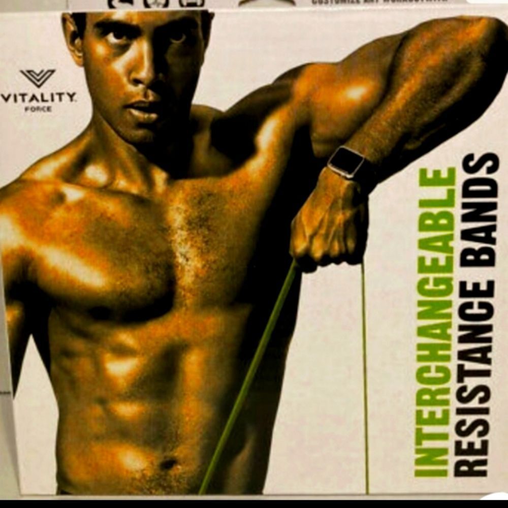 Vitality Force Interchangeable Resistance Bands- 3 Band System